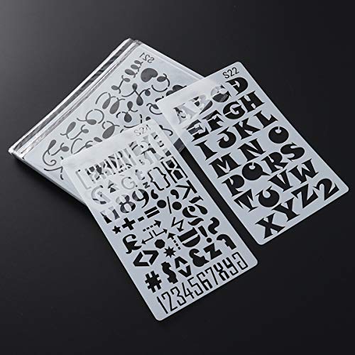 SUPVOX 24PCS Plantilla de pintura hueca Número de planificador de letras plantillas huecas Plantilla de dibujo DIY Plantilla Stencil plantilla de dibujo scrapbooking bricolaje (Blanco) SUPVOX 24PCS Plantilla de pintura hueca Número de planificador de letras plantillas huecas Plantilla de dibujo DIY Plantilla Stencil plantilla de dibujo scrapbooking bricolaje (Blanco)