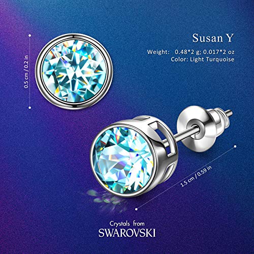 Susan Y regalo de navidad pendientes mujer regalos del día de madres para mamá mujeres niñas cristal de swarovski joyería de moda fina regalos de cumpleaños para damas hermana novia