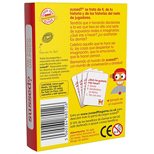 SUSSED DE TODO UN POCO (Divertidísimo y familiar juego de conversación de cartas) (Descubre quién conoce mejor a quién) SUSSED DE TODO UN POCO (Divertidísimo y familiar juego de conversación de cartas) (Descubre quién conoce mejor a quién)