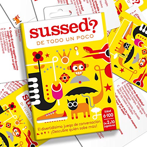 SUSSED DE TODO UN POCO (Divertidísimo y familiar juego de conversación de cartas) (Descubre quién conoce mejor a quién) SUSSED DE TODO UN POCO (Divertidísimo y familiar juego de conversación de cartas) (Descubre quién conoce mejor a quién)