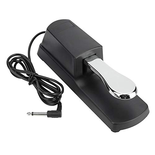 Sustain Pedal, Portátil Universal Pedal de Sostenido de Teclado Electrónico para Accesorio de Instrumento de Piano Digital Sustain Pedal, Portátil Universal Pedal de Sostenido de Teclado Electrónico para Accesorio de Instrumento de Piano Digital