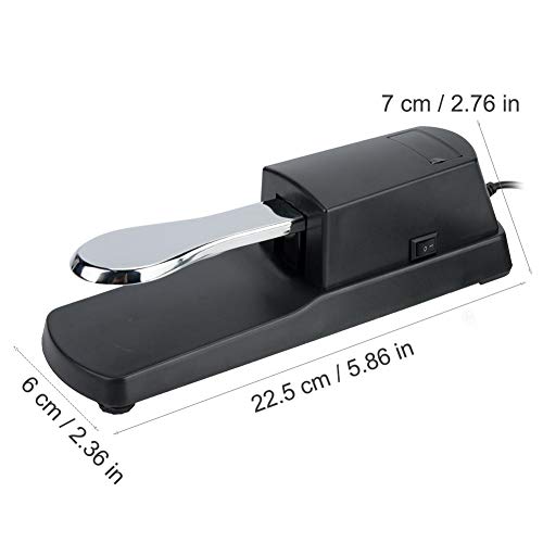 Sustain Pedal, Portátil Universal Pedal de Sostenido de Teclado Electrónico para Accesorio de Instrumento de Piano Digital Sustain Pedal, Portátil Universal Pedal de Sostenido de Teclado Electrónico para Accesorio de Instrumento de Piano Digital