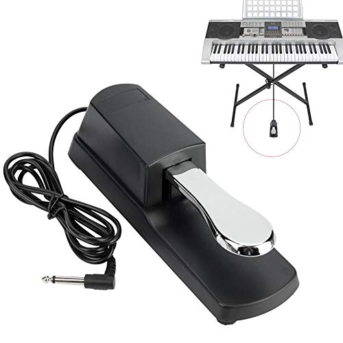 Sustain Pedal, Portátil Universal Pedal de Sostenido de Teclado Electrónico para Accesorio de Instrumento de Piano Digital