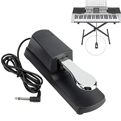 Sustain Pedal, Portátil Universal Pedal de Sostenido de Teclado Electrónico para Accesorio de Instrumento de Piano Digital Sustain Pedal, Portátil Universal Pedal de Sostenido de Teclado Electrónico para Accesorio de Instrumento de Piano Digital