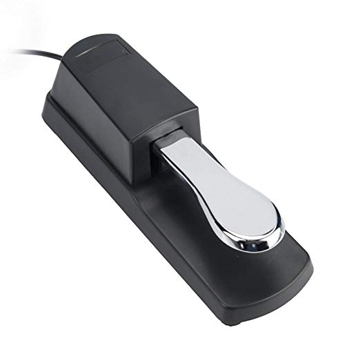 Sustain Pedal, Portátil Universal Pedal de Sostenido de Teclado Electrónico para Accesorio de Instrumento de Piano Digital Sustain Pedal, Portátil Universal Pedal de Sostenido de Teclado Electrónico para Accesorio de Instrumento de Piano Digital