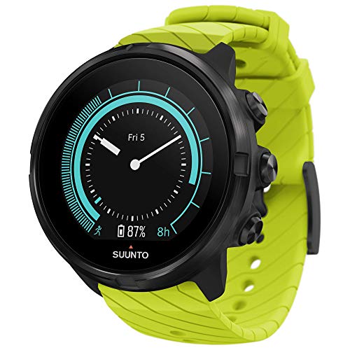 Suunto 9 Reloj Deportivo GPS con batería de Larga duración y medición del Ritmo cardiaco en la muñeca, Unisex-Adulto, Verde, Talla Única