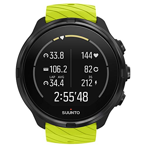 Suunto 9 Reloj Deportivo GPS con batería de Larga duración y medición del Ritmo cardiaco en la muñeca, Unisex-Adulto, Verde, Talla Única