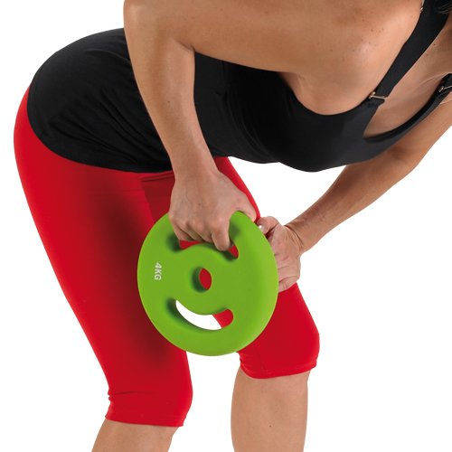 Sveltus - Disco de 5 kg, Color Negro, con Asas Sveltus - Disco de 5 kg, Color Negro, con Asas