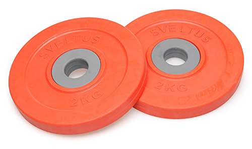 Sveltus Discos Fit'us 2 kg Adulto Unisex, Rojo, Diám. Aprox. 16,5 cm. Sveltus Discos Fit'us 2 kg Adulto Unisex, Rojo, Diám. Aprox. 16,5 cm.