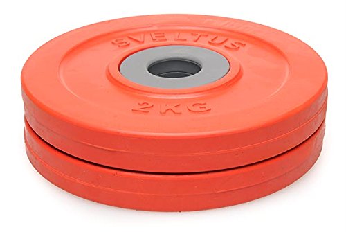 Sveltus Discos Fit'us 2 kg Adulto Unisex, Rojo, Diám. Aprox. 16,5 cm. Sveltus Discos Fit'us 2 kg Adulto Unisex, Rojo, Diám. Aprox. 16,5 cm.