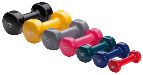 Sveltus – Juego de 2 Mancuernas de Amarillo 4 kg Sveltus – Juego de 2 Mancuernas de Amarillo 4 kg