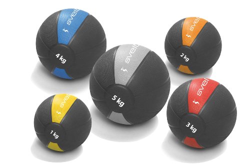Sveltus - Pelota de Ejercicio, de 3 kg, Color Rojo Sveltus - Pelota de Ejercicio, de 3 kg, Color Rojo