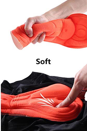 SwampLand Pantalones Cortos Ciclismo para Hombre 3D Gel Ropa Interior de Bicicleta MTB Acolchado Calzoncillos Cortos Naranja XXXL SwampLand Pantalones Cortos Ciclismo para Hombre 3D Gel Ropa Interior de Bicicleta MTB Acolchado Calzoncillos Cortos Naranja XXXL