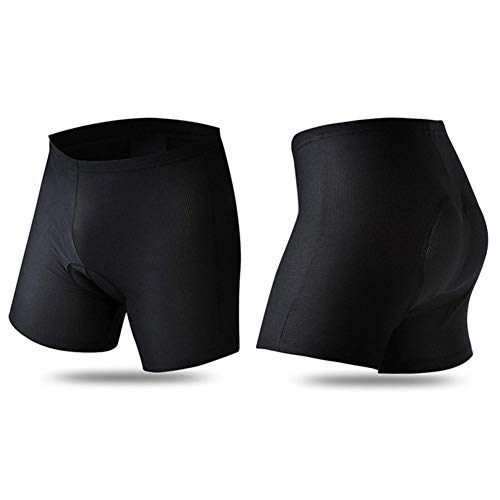 SwampLand Pantalones Cortos Ciclismo para Hombre 3D Gel Ropa Interior de Bicicleta MTB Acolchado Calzoncillos Cortos Naranja XXXL