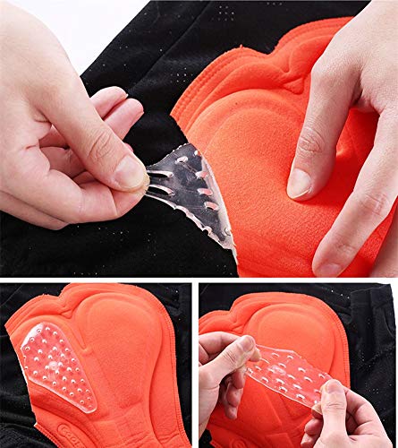 SwampLand Pantalones Cortos Ciclismo para Hombre 3D Gel Ropa Interior de Bicicleta MTB Acolchado Calzoncillos Cortos Naranja XXXL SwampLand Pantalones Cortos Ciclismo para Hombre 3D Gel Ropa Interior de Bicicleta MTB Acolchado Calzoncillos Cortos Naranja XXXL
