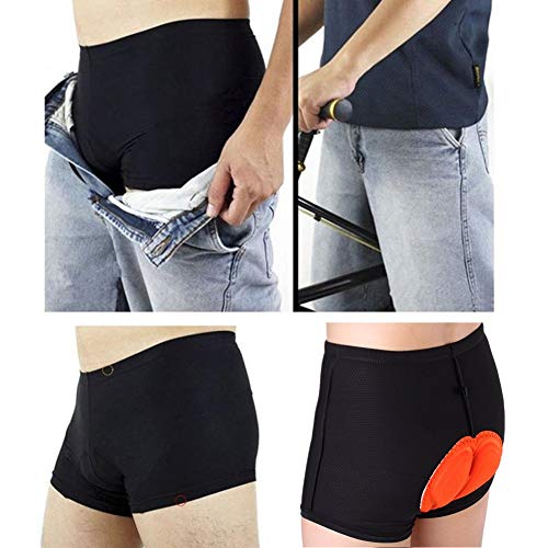 SwampLand Pantalones Cortos Ciclismo para Hombre 3D Gel Ropa Interior de Bicicleta MTB Acolchado Calzoncillos Cortos Naranja XXXL SwampLand Pantalones Cortos Ciclismo para Hombre 3D Gel Ropa Interior de Bicicleta MTB Acolchado Calzoncillos Cortos Naranja XXXL