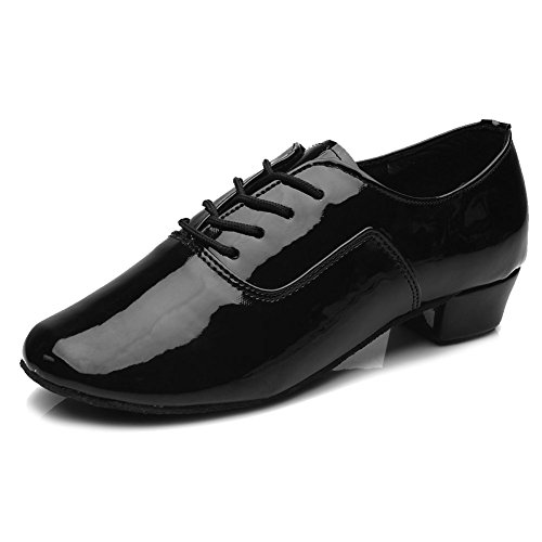 SWDZM Calzado de danza para hombre / estándar cuero latinos zapatos de baile modelo 704 42 EU