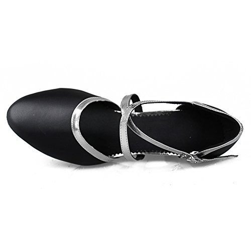 SWDZM Mujer Zapatos de baile/estándar de Zapatos de baile latino Ballroom modelo-ES-515Plateado 39 EU SWDZM Mujer Zapatos de baile/estándar de Zapatos de baile latino Ballroom modelo-ES-515Plateado 39 EU