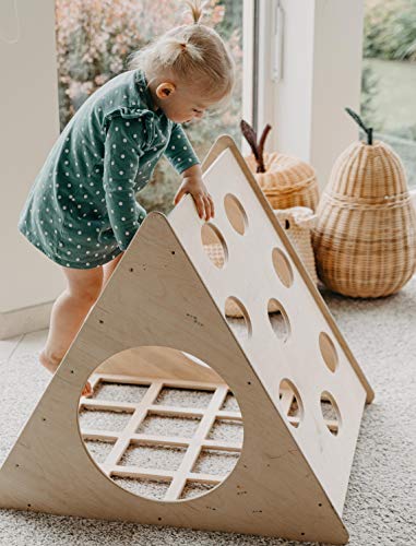 Sweet Home de madera Triángulo de Pikler transformable, triángulo de paso, escalera de escalada para niño Triángulo de escalada para niños pequeños Triángulo con rampa Pikler dreieck (sin rampa)