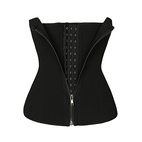 Sweetlover Faja Reductora Adelgazante Mujer Postparto Corsé Moldeadora para Boda Cintura Entrenamiento Deportivo con Cremallera Negro(S) Sweetlover Faja Reductora Adelgazante Mujer Postparto Corsé Moldeadora para Boda Cintura Entrenamiento Deportivo con Cremallera Negro(S)