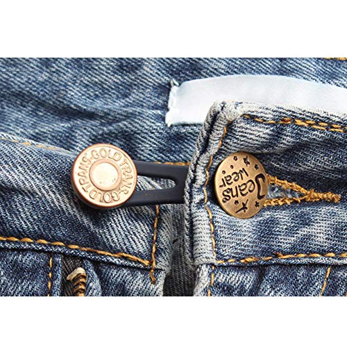 Sweieoni Extensor de Botón de Cintura 18 piezas Extensores de Pantalones Botones con Muelle para Mujeres Embarazadas Personas obesas Pantalones vaqueros Extensor de cintura para pantalones Sweieoni Extensor de Botón de Cintura 18 piezas Extensores de Pantalones Botones con Muelle para Mujeres Embarazadas Personas obesas Pantalones vaqueros Extensor de cintura para pantalones