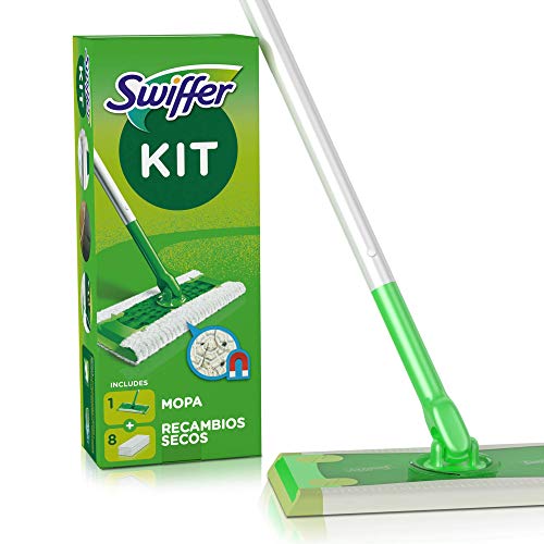 Swiffer - Kit Mopa con 8 recambios secos