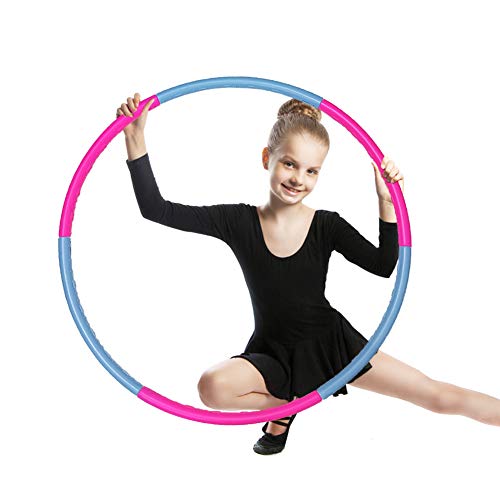 SwirlColor Hula Hoop Niña, Fitness Hula Hoop Desmontable Hula Hoop para el Hogar Escuela al Aire Libre Fiesta Baile 1 Piezas SwirlColor Hula Hoop Niña, Fitness Hula Hoop Desmontable Hula Hoop para el Hogar Escuela al Aire Libre Fiesta Baile 1 Piezas