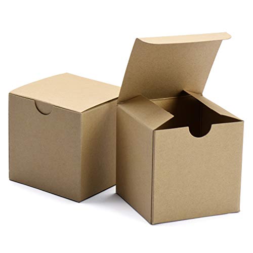 Switory Cajas de Regalo de 50 Piezas con Tapas, 10x10x10cm Cajas de Regalo de Papel Kraft para Hacer Manualidades, Magdalenas, Cajas de cartón para Dama de Honor, Favor de Boda marrón Switory Cajas de Regalo de 50 Piezas con Tapas, 10x10x10cm Cajas de Regalo de Papel Kraft para Hacer Manualidades, Magdalenas, Cajas de cartón para Dama de Honor, Favor de Boda marrón
