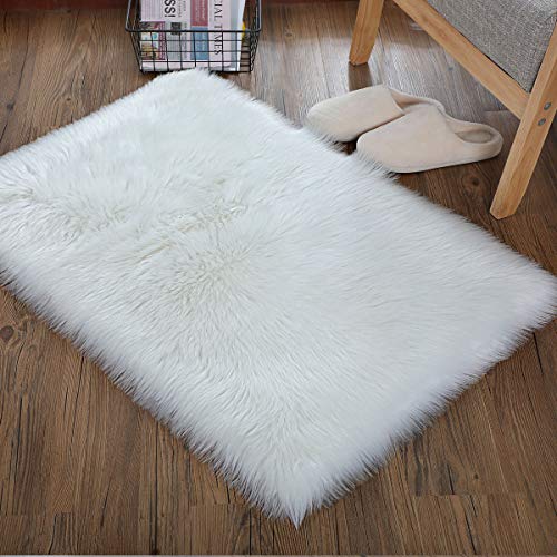 SXYHKJ Alfombra de imitación de Piel de Cordero, Artificial Alfombra, excelente Piel sintética de Calidad Alfombra de Lana ,Adecuado para salón Dormitorio baño sofá Silla cojín (Gris, 60x90cm) SXYHKJ Alfombra de imitación de Piel de Cordero, Artificial Alfombra, excelente Piel sintética de Calidad Alfombra de Lana ,Adecuado para salón Dormitorio baño sofá Silla cojín (Gris, 60x90cm)