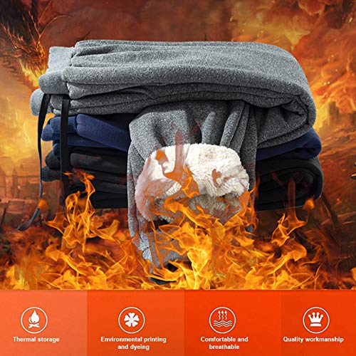 Syfinee Men's Thermals Fleece Jogger 30 degC Man Casual Trousers Thickened Fleece Lined Casual Sports Trousers Sweatpants Men Winter Warm Plush Trousers Syfinee Men's Thermals Fleece Jogger 30 degC Man Casual Trousers Thickened Fleece Lined Casual Sports Trousers Sweatpants Men Winter Warm Plush Trousers