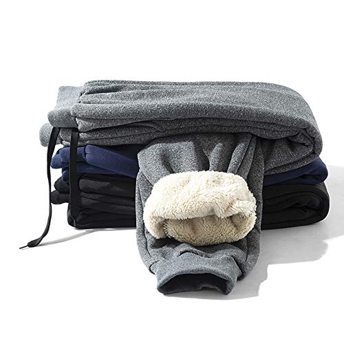 Syfinee Men's Thermals Fleece Jogger 30 degC Man Casual Trousers Thickened Fleece Lined Casual Sports Trousers Sweatpants Men Winter Warm Plush Trousers Syfinee Men's Thermals Fleece Jogger 30 degC Man Casual Trousers Thickened Fleece Lined Casual Sports Trousers Sweatpants Men Winter Warm Plush Trousers
