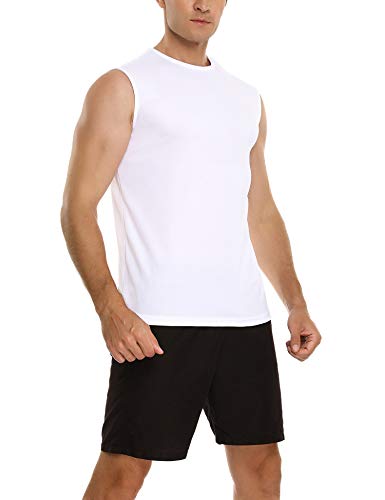 Sykooria 3 Piezas de Camisetas de Tirantes para Hombre Camiseta Sin Mangas Deportes de Secado Rápido Tank Tops Entrenamiento Correr Ciclismo Gym