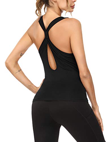 Sykooria Camiseta Deportiva Sin Mangas para Mujer Camiseta de Fitness de Tirantes de Algodón Yoga Gimnasio Correr Workout Pilates Pijamas Tank Tops Sykooria Camiseta Deportiva Sin Mangas para Mujer Camiseta de Fitness de Tirantes de Algodón Yoga Gimnasio Correr Workout Pilates Pijamas Tank Tops