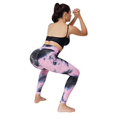 Sykooria Leggings Push Up para Mujer Mallas de Yoga de Alta Cintura Pantalones Deportivos de Elásticos Running Fitness Pilates