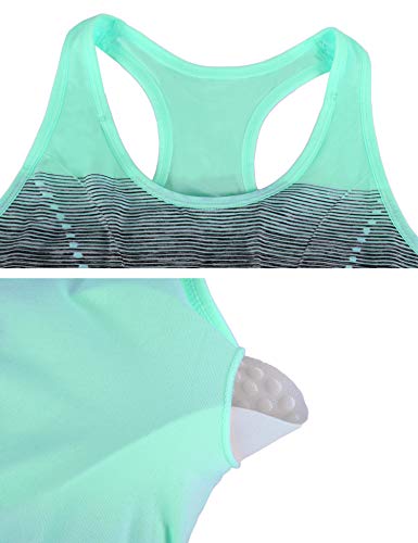 Sykooria Sujetador de Entrenamiento para Mujer Sujetador Deportivo Acolchado Deportivo de Alto Impacto sin Tirantes con Espalda Descubierta Crop Top para Gimnasio Yoga Running