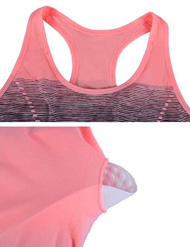 Sykooria Sujetador de Entrenamiento para Mujer Sujetador Deportivo Acolchado Deportivo de Alto Impacto sin Tirantes con Espalda Descubierta Crop Top para Gimnasio Yoga Running