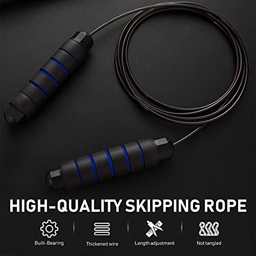 Sylanda Cuerda para Saltar,Paquete de 2 Cuerdas de Saltar, Longitud Ajustable de 3 m y Asa Antideslizante Ideal for Fitness, Equipamiento Deportivo para Aumentar la Resistencia, Quema Grasa Sylanda Cuerda para Saltar,Paquete de 2 Cuerdas de Saltar, Longitud Ajustable de 3 m y Asa Antideslizante Ideal for Fitness, Equipamiento Deportivo para Aumentar la Resistencia, Quema Grasa