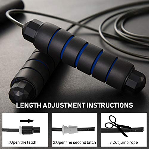 Sylanda Cuerda para Saltar,Paquete de 2 Cuerdas de Saltar, Longitud Ajustable de 3 m y Asa Antideslizante Ideal for Fitness, Equipamiento Deportivo para Aumentar la Resistencia, Quema Grasa Sylanda Cuerda para Saltar,Paquete de 2 Cuerdas de Saltar, Longitud Ajustable de 3 m y Asa Antideslizante Ideal for Fitness, Equipamiento Deportivo para Aumentar la Resistencia, Quema Grasa