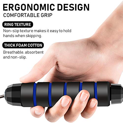 Sylanda Cuerda para Saltar,Paquete de 2 Cuerdas de Saltar, Longitud Ajustable de 3 m y Asa Antideslizante Ideal for Fitness, Equipamiento Deportivo para Aumentar la Resistencia, Quema Grasa Sylanda Cuerda para Saltar,Paquete de 2 Cuerdas de Saltar, Longitud Ajustable de 3 m y Asa Antideslizante Ideal for Fitness, Equipamiento Deportivo para Aumentar la Resistencia, Quema Grasa