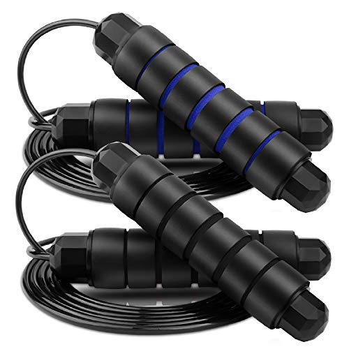 Sylanda Cuerda para Saltar,Paquete de 2 Cuerdas de Saltar, Longitud Ajustable de 3 m y Asa Antideslizante Ideal for Fitness, Equipamiento Deportivo para Aumentar la Resistencia, Quema Grasa Sylanda Cuerda para Saltar,Paquete de 2 Cuerdas de Saltar, Longitud Ajustable de 3 m y Asa Antideslizante Ideal for Fitness, Equipamiento Deportivo para Aumentar la Resistencia, Quema Grasa
