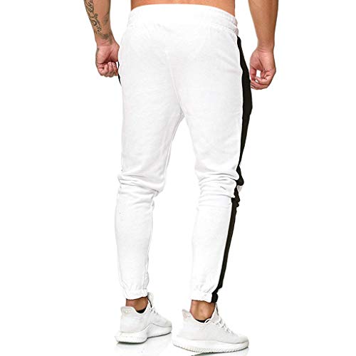 Sylar Pantalones Deportivos Hombre Pantalones Largos para Hombre Pantalones De Rayas Hombre Pantalones Chandal Hombre Cinturón De Cintura Elástico Jogging Pantalones Pitillo