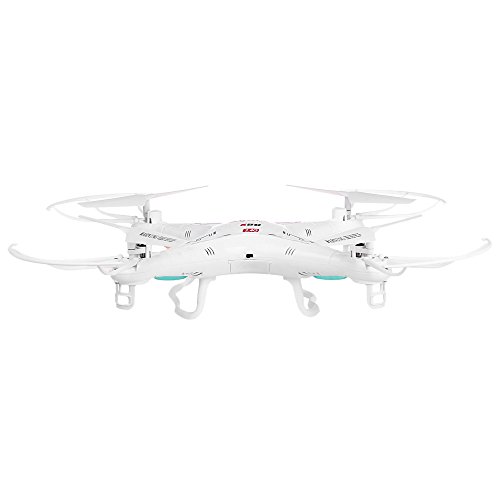 Syma X5C-1 Drone Quadcopter de 6 Ejes con Cámara HD de Alta definición y Control Remoto 2.4G 4CH RTF 2G TF Tarjeta, Color White