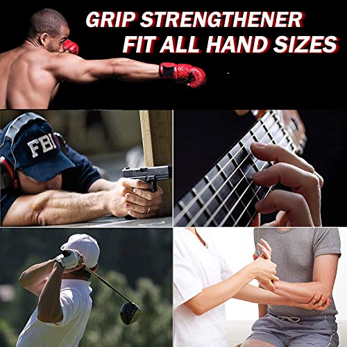 SYOSIN Fortalecedores de Mano (Juego de 6), con función de conteo Ejercitador de Mano de antebrazo de muñeca, para la recuperación de Lesiones y la versión de Entrenamiento de Mejora Muscular SYOSIN Fortalecedores de Mano (Juego de 6), con función de conteo Ejercitador de Mano de antebrazo de muñeca, para la recuperación de Lesiones y la versión de Entrenamiento de Mejora Muscular