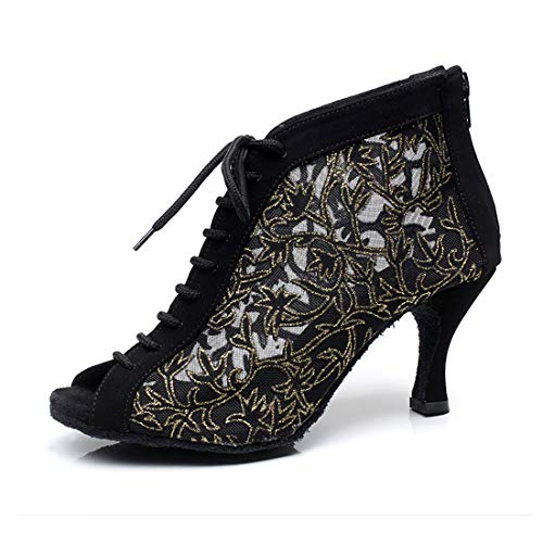 Syrads Zapatos de Baile Latino Mujer Salsa Bachata Kizomba Zapatos de Tango Samba Vals Baile de Salón