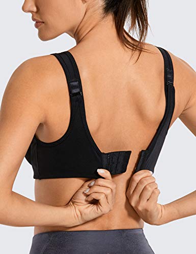SYROKAN - Sujetador Deportivo con Aros Preformado Tallas Grandes Run para Mujer Negro ES:95G (EU 80G) SYROKAN - Sujetador Deportivo con Aros Preformado Tallas Grandes Run para Mujer Negro ES:95G (EU 80G)