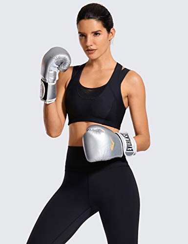 SYROKAN - Sujetador Deportivo Espalda Nadadora sin Aros con Relleno para Mujer Negro M SYROKAN - Sujetador Deportivo Espalda Nadadora sin Aros con Relleno para Mujer Negro M