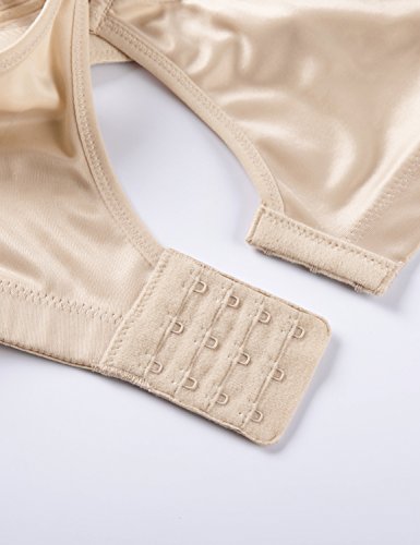 SYROKAN - Sujetador Deportivo para Mujer Sujetador Sport Medium Tallas Grandes Beige# 95G SYROKAN - Sujetador Deportivo para Mujer Sujetador Sport Medium Tallas Grandes Beige# 95G