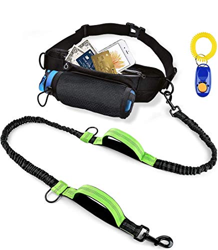 SZELAM Manos Libres para Perros para Correr con una Bolsa de cinturón de Cintura Multifuncional Ajustable, Correa de Perro Reflectante con Dos manijas para Entrenar Perros (1 silbateador Adicional) SZELAM Manos Libres para Perros para Correr con una Bolsa de cinturón de Cintura Multifuncional Ajustable, Correa de Perro Reflectante con Dos manijas para Entrenar Perros (1 silbateador Adicional)