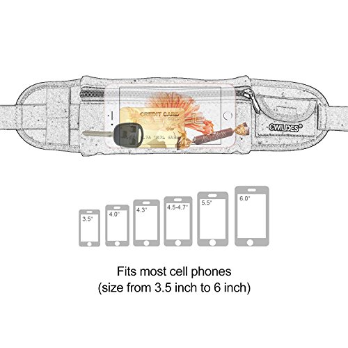 SZPLUS Riñonera Running Bolsillo Cinturón Atletismo Resistente a Salpicaduras Riñoneras para Corredores, Cinturón Running con un Bolsillo para Móvil, Dinero, Bolsa de Deporte