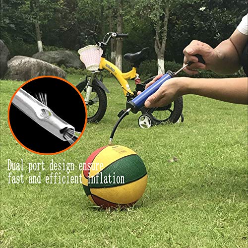 SZSHIMAO Aguja de bomba de aire para inflar pelotas de fútbol, pelotas de rugby, voleibol, netball, baloncesto (12 piezas)